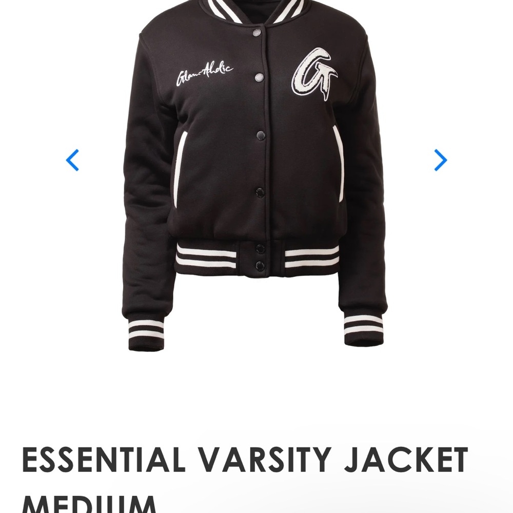 GLAMAHOLICS ESSENTIAL VARSITY JACKET MEDIUM